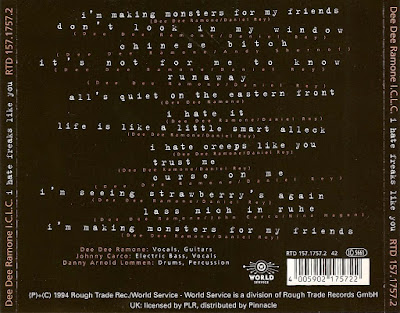 Dee Dee Ramone – I Hate Freaks Like You [1993] – Consultoria